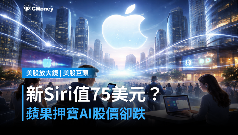 【美股巨頭】新Siri能值75美元？蘋果押寶AI，股價卻在跌