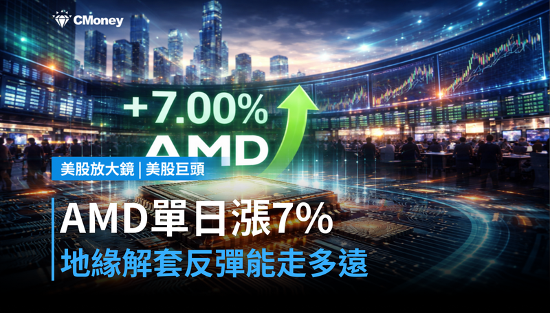 【美股巨頭】地緣政治解套，AMD單日漲7％，這波反彈能走多遠？