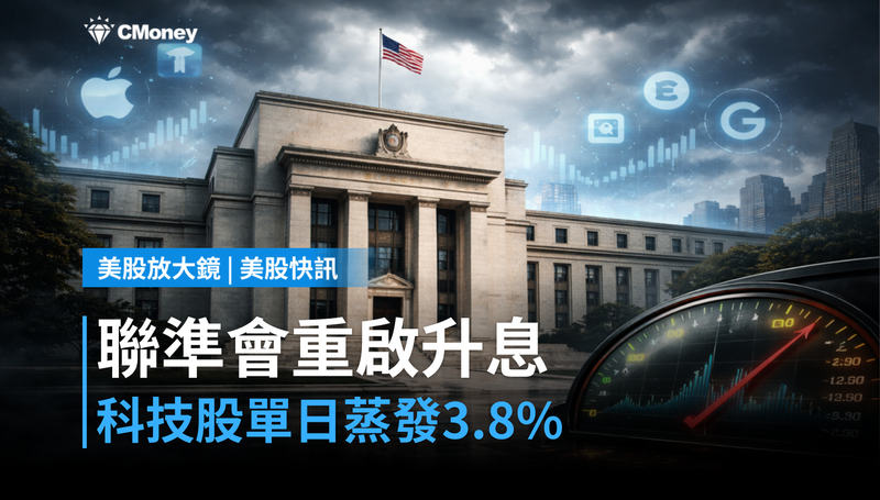 【美股快訊】聯準會重開升息選項,科技股單日蒸發最重3.8%