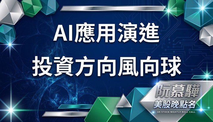 【美股特別報導】AI應用層面快速演進 投資方向的調整風向球