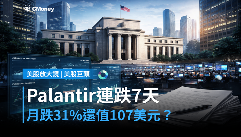 【美股巨頭】連跌7天、月跌31％，Palantir憑什麼還值107美元？