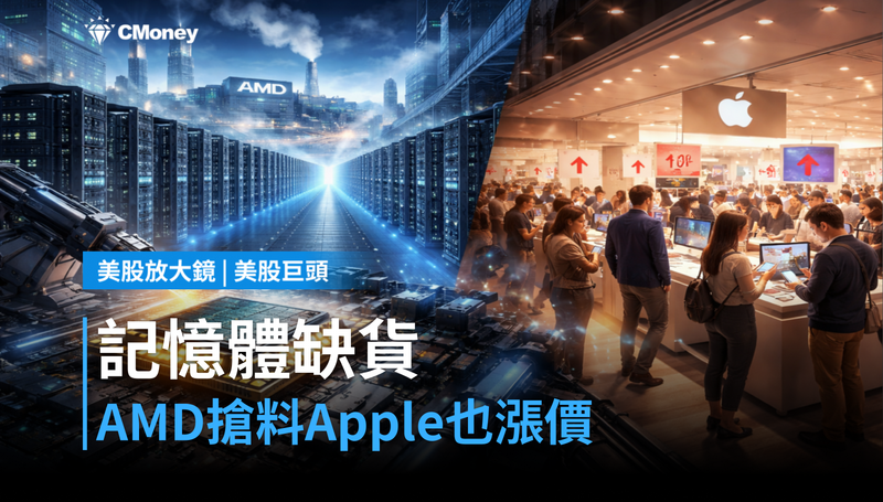 【美股巨頭】記憶體缺貨，AMD搶料搶到Apple跟著漲價？