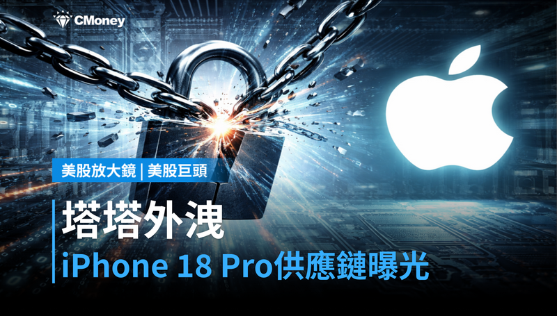 【美股巨頭】塔塔資料外洩,蘋果iPhone 18 Pro供應鏈提前曝光