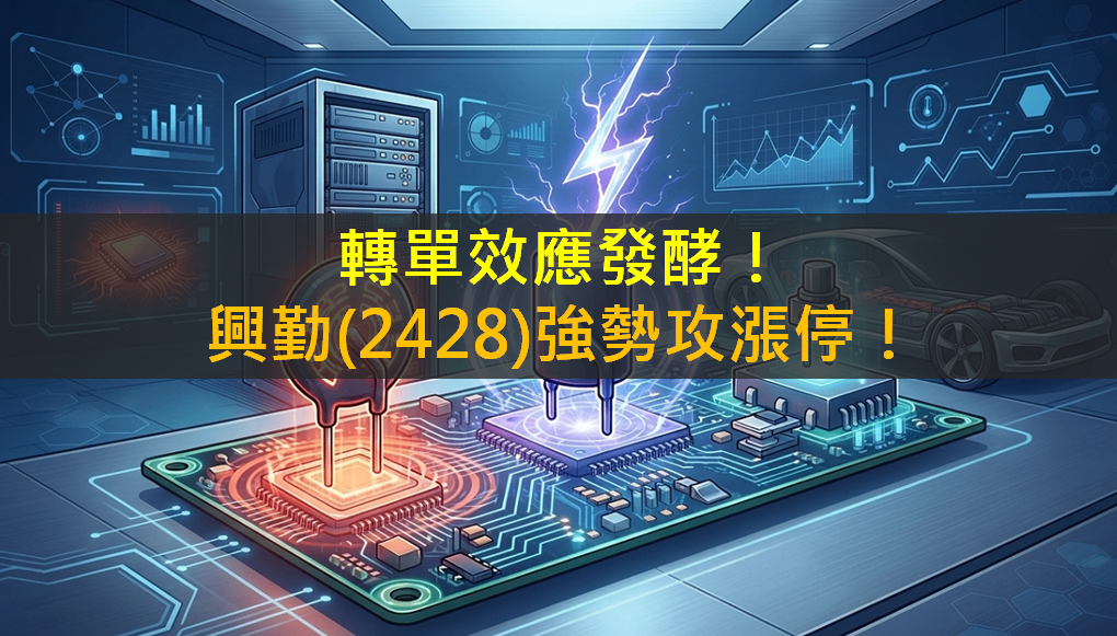 轉單效應發酵！興勤(2428)強勢攻漲停！