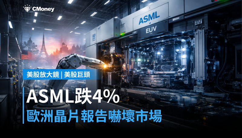 【美股巨頭】ASML單日跌4%,歐洲晶片報告說了什麼讓市場怕?