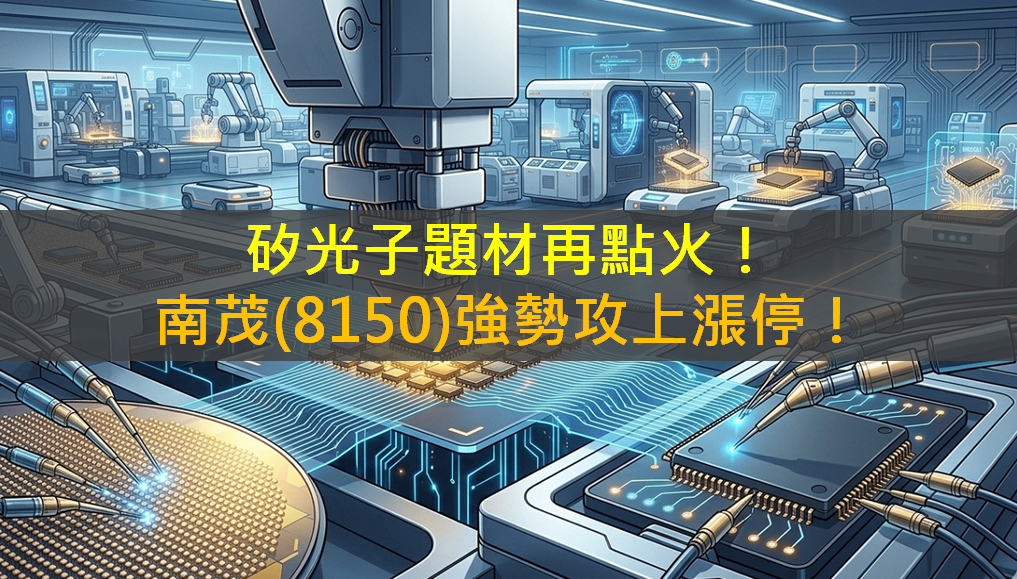 矽光子題材再點火!南茂(8150)強勢攻上漲停!