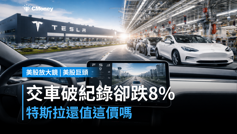 【美股巨頭】交車破紀錄卻跌8％，特斯拉現在還值這個價嗎？
