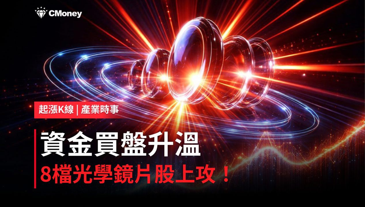 【盤後焦點】光學鏡片資金轉強，「8檔概念股」強勢上攻！