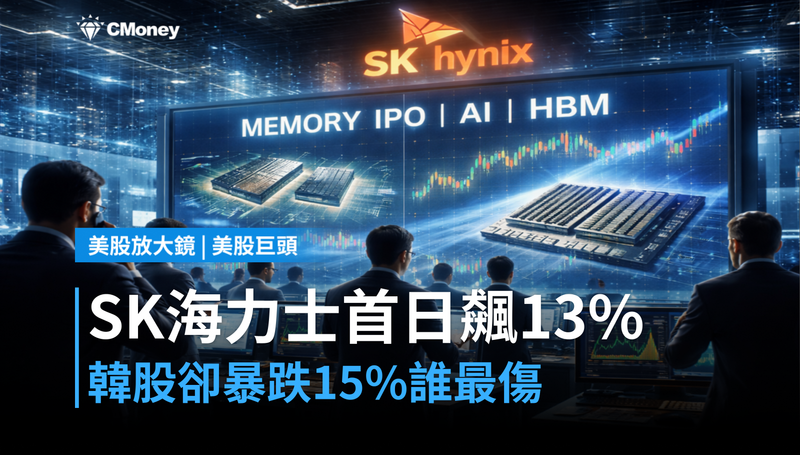 【美股巨頭】SK Hynix美股首日+13%,隔天韓股跌15%,這波跌誰最受傷?