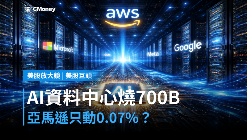 【美股巨頭】AI資料中心燒$700B，亞馬遜卻只動了0.07％？