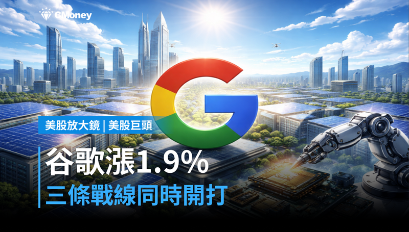 【美股巨頭】谷歌股價漲1.9％背後，三條戰線同時開打