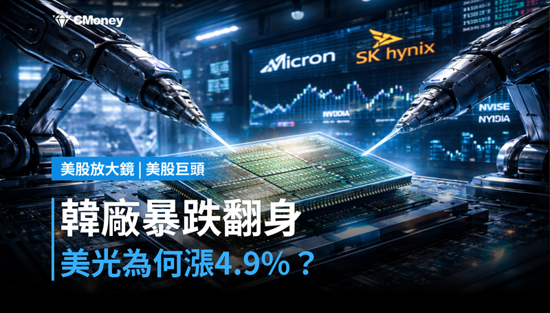 【美股巨頭】韓廠暴跌又翻身,美光為何漲4.9%?