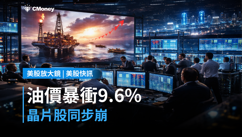 【美股快訊】油價單日飆漲9.6％，晶片股同步崩