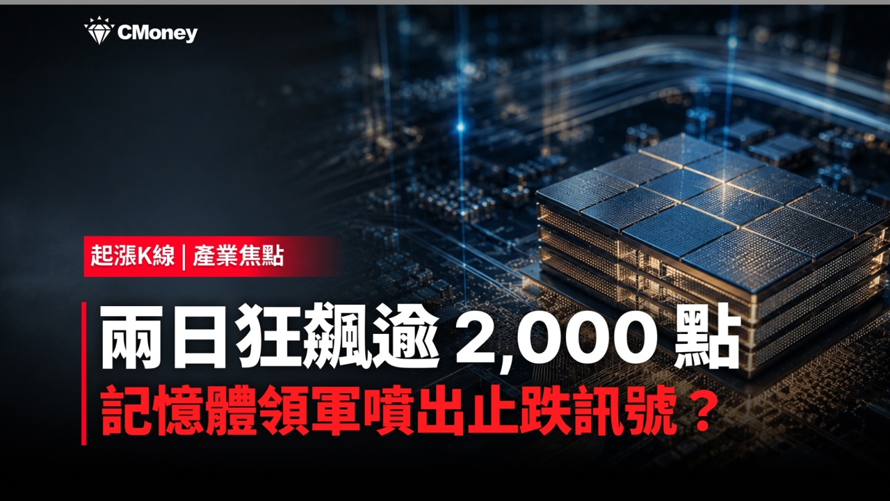 台股兩日飆兩千點!記憶體帶頭反攻,止跌訊號浮現?