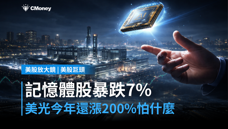 【美股巨頭】記憶體股單日跌7％，美光今年還漲200％，市場在怕什麼？