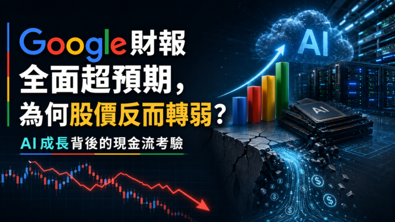 Google財報全面超預期,為何股價反而轉弱?