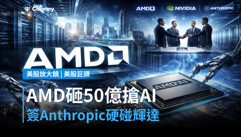 【美股巨頭】AMD押注50億美元簽下Anthropic,憑什麼跟輝達搶AI晶片市場?