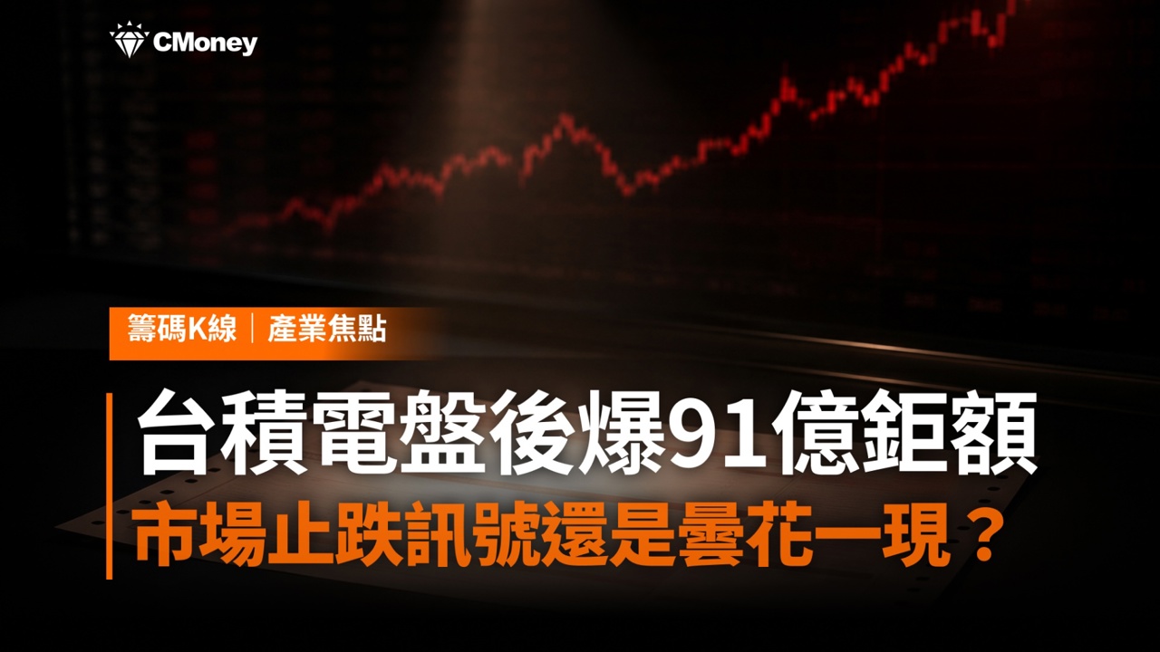 台積電盤後爆91億鉅額交易、漲停價配對現身：市場止跌訊號還是曇花一現？