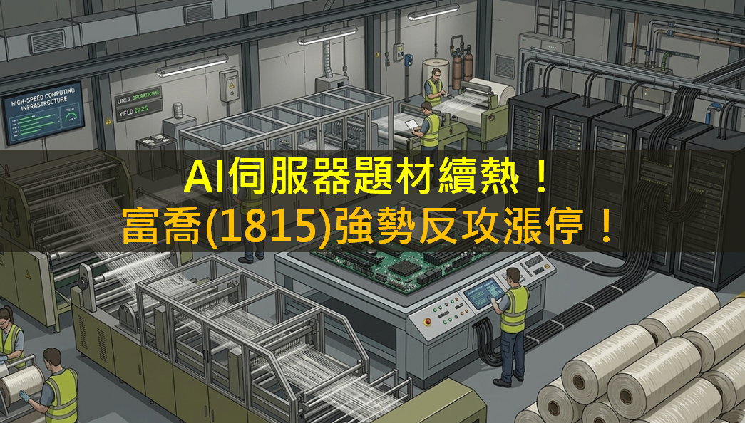 AI伺服器題材續熱！富喬(1815)強勢反攻漲停！