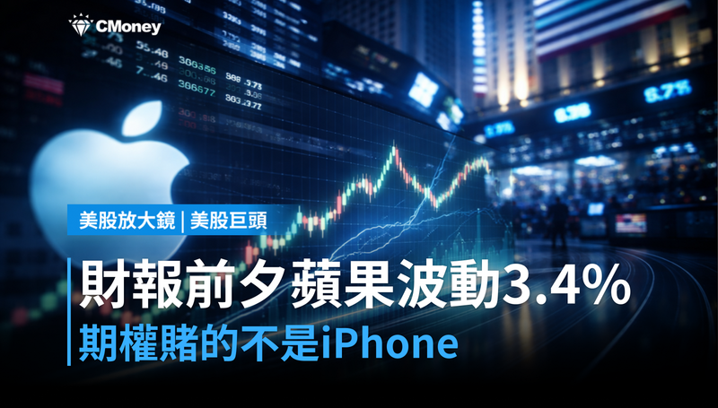 【美股巨頭】財報前夕,蘋果期權押注3.4%波動,這次賭的不是iPhone