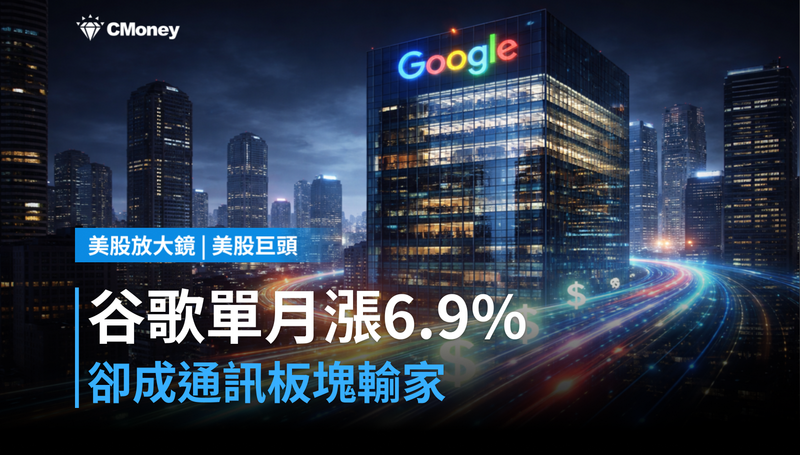 【美股巨頭】谷歌單月漲6.9%,卻是通訊板塊最慘輸家之一?