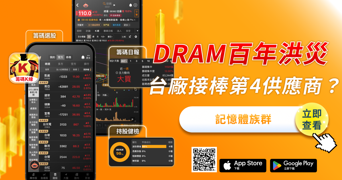 庫克說DRAM是「百年洪災」：台廠真能接棒當蘋果第4供應商？