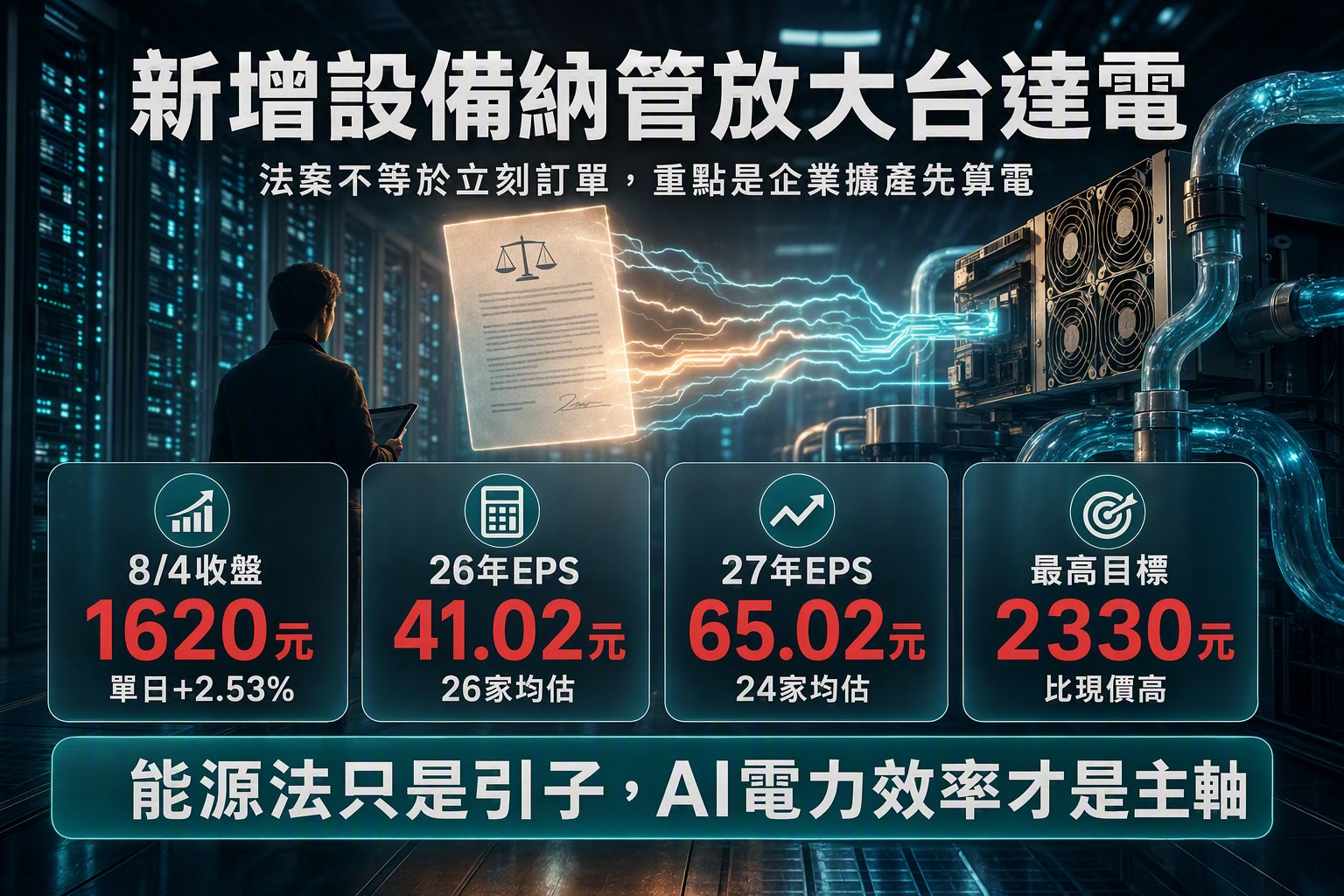 能源法初審過關，台達電 (2308) 154家點名藏什麼訊號？-周哲翰