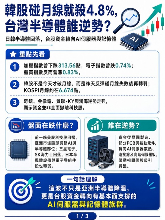 韓股血洗4.8％，這次台股會受到影響嗎？
