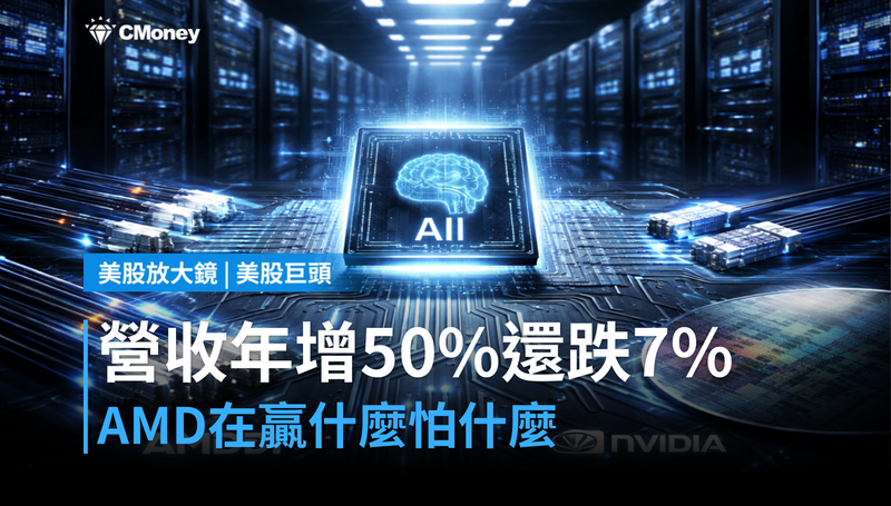 【美股巨頭】營收年增50％還跌7％，AMD在贏什麼？市場在怕什麼？