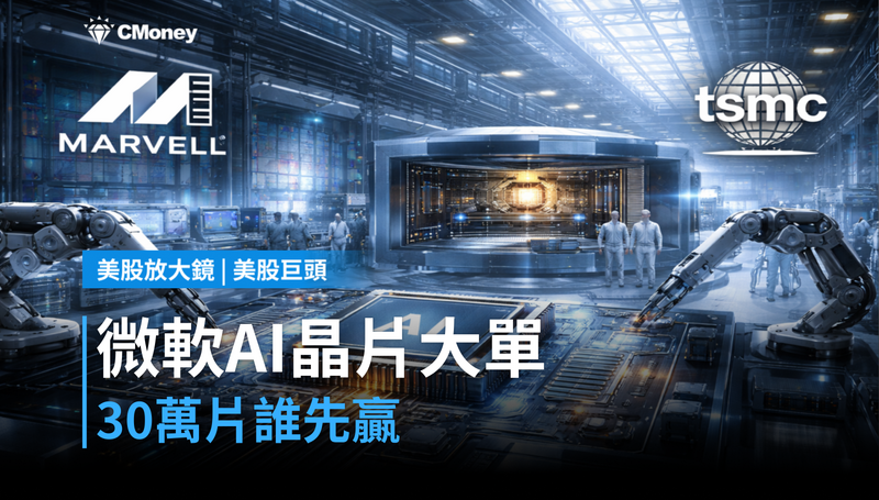 【美股巨頭】微軟自研AI晶片傳300,000片大單，邁威爾跟台積電誰先贏？