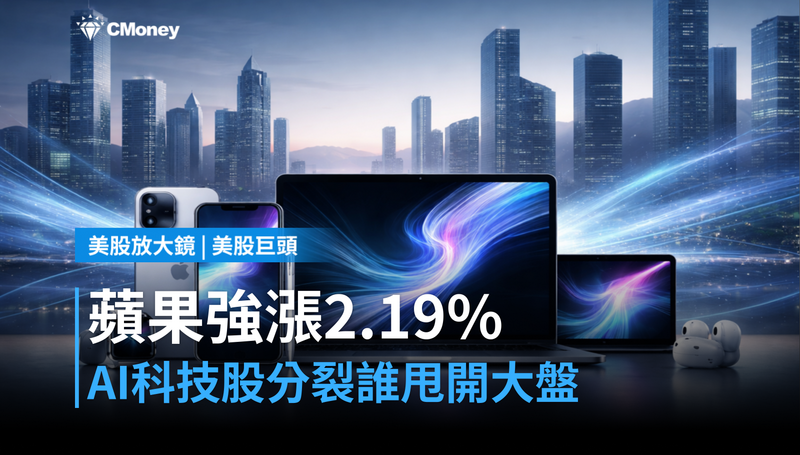 【美股巨頭】蘋果強漲2.19％，AI大型科技股正在分裂？誰在偷偷甩開大盤