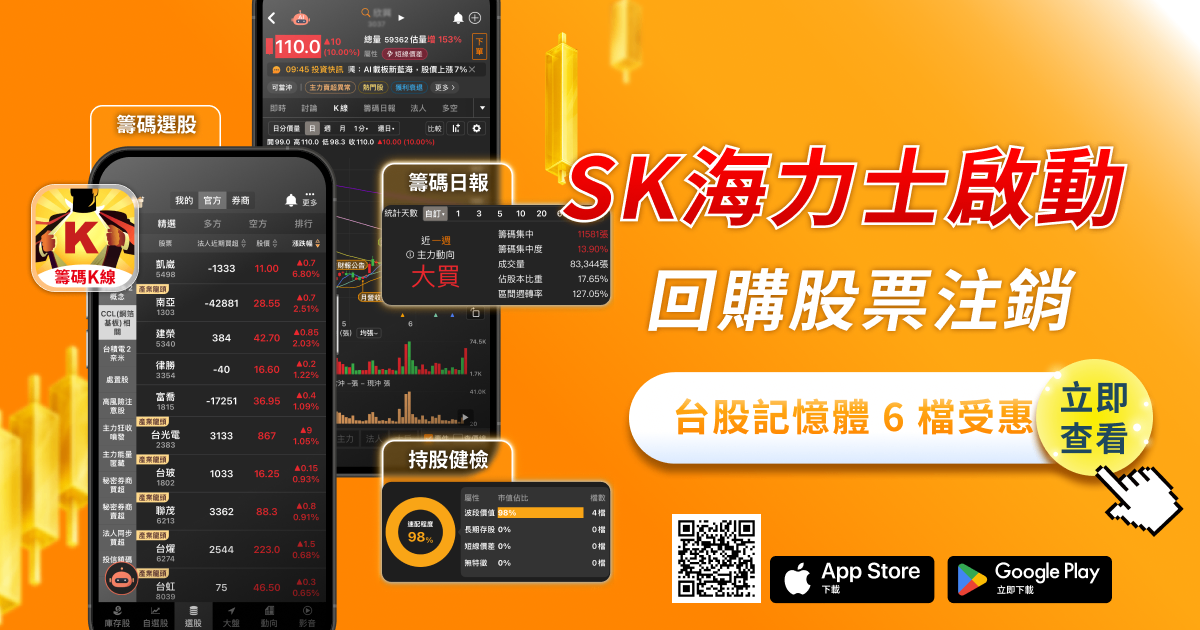 SK海力士砸40兆韓元啟動史上最大庫藏股！台股記憶體 6 檔受惠、族群行情再升溫