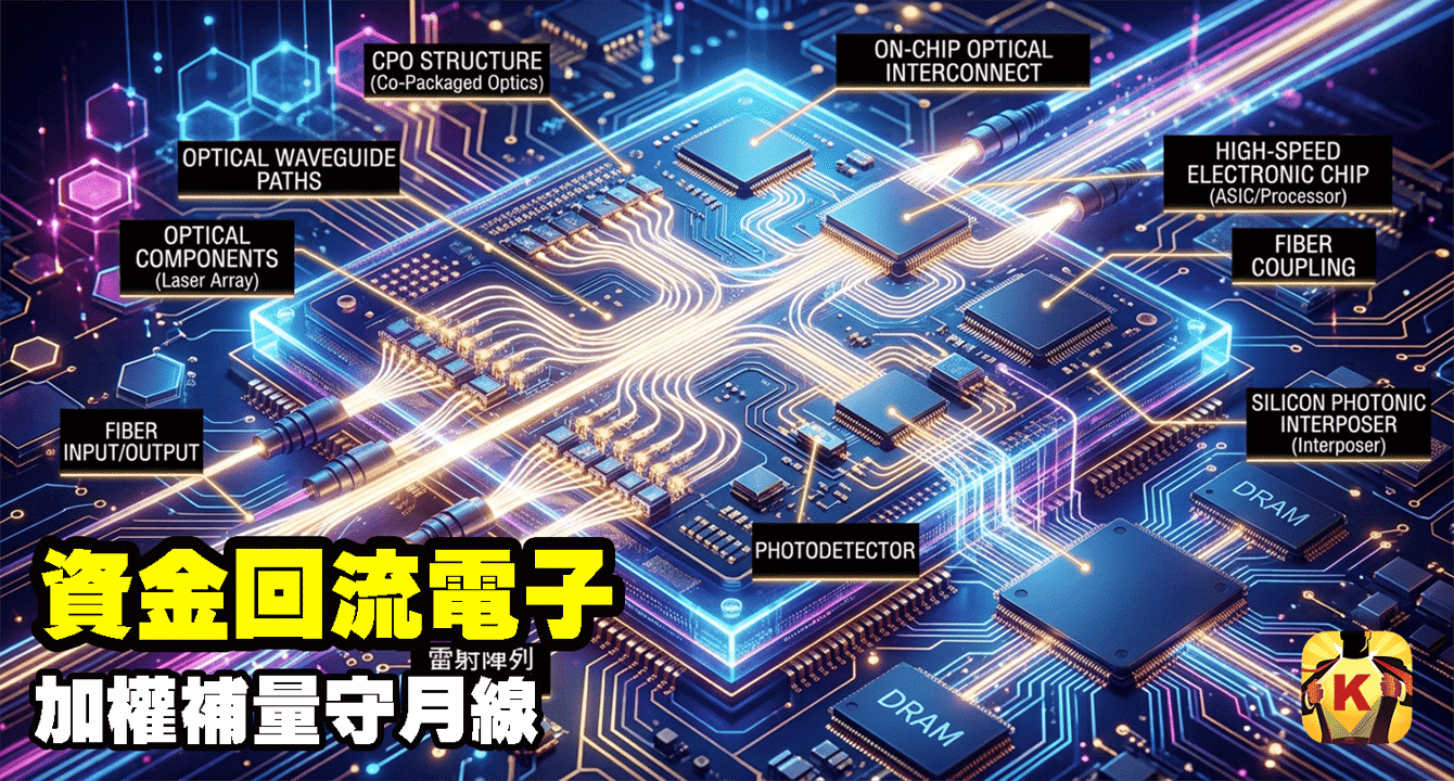 【台股盤後】資金回流電子，加權補量守月線