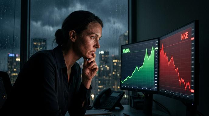【即時新聞】輝達(NVDA)營收翻倍盤後大漲4%!AI需求強勁爆發,這檔道瓊成分股竟創十年新低