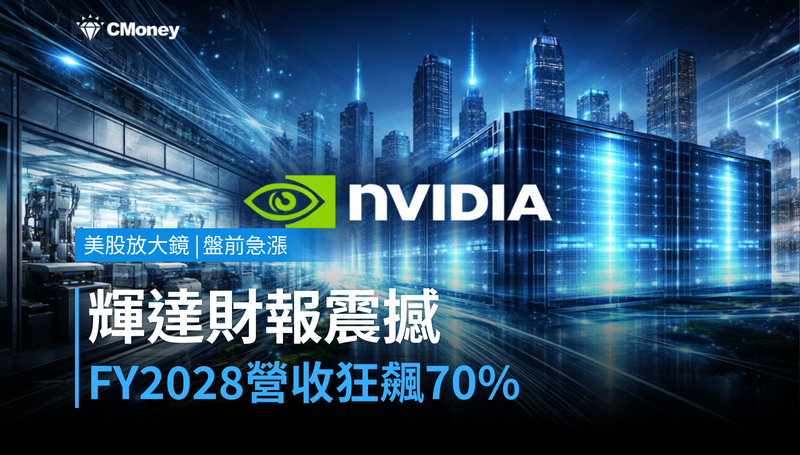 【美股盤前急漲】輝達財報震驚華爾街，FY2028狂飆70％誰敢不信？