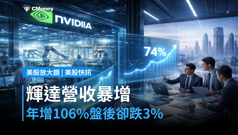 【美股快訊】輝達營收年增106％卻盤後跌3％，市場在挑什麼毛病？