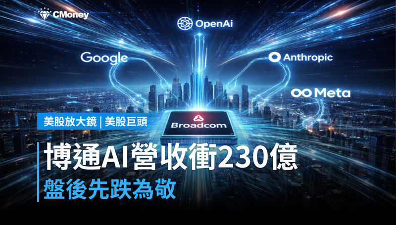 【美股巨頭】博通AI營收衝230億美元，但股價盤後先跌為敬