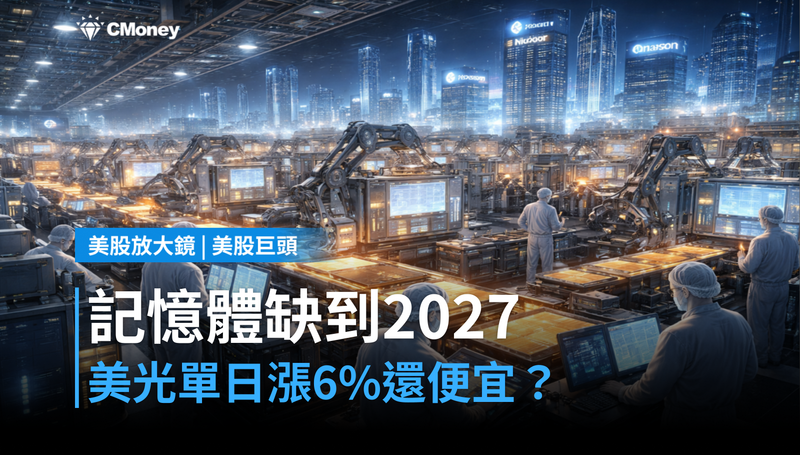 【美股巨頭】記憶體缺貨缺到2027年,美光單日漲6%還算便宜?