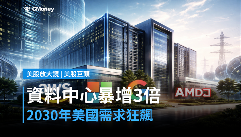 【美股巨頭】美國資料中心2030年將暴增3倍
