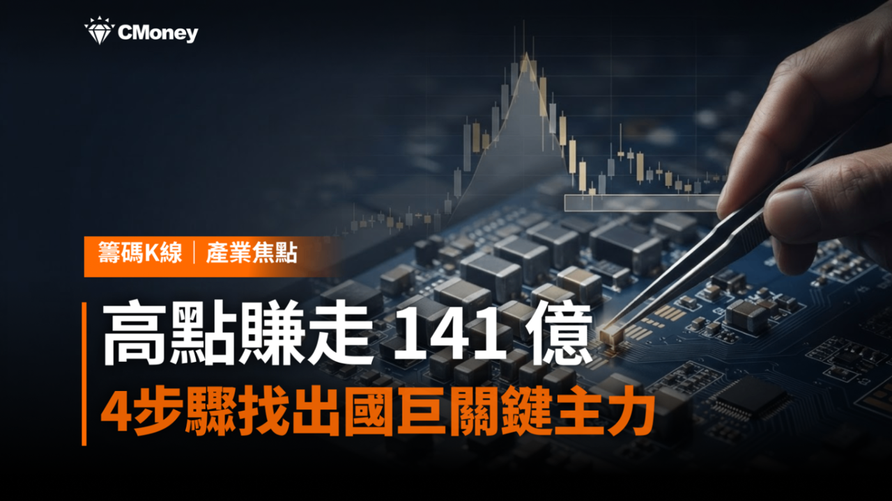 高點賣在1220、賺走141億的那隻手，最近又回頭買—— 4 步驟找出國巨的關鍵主力