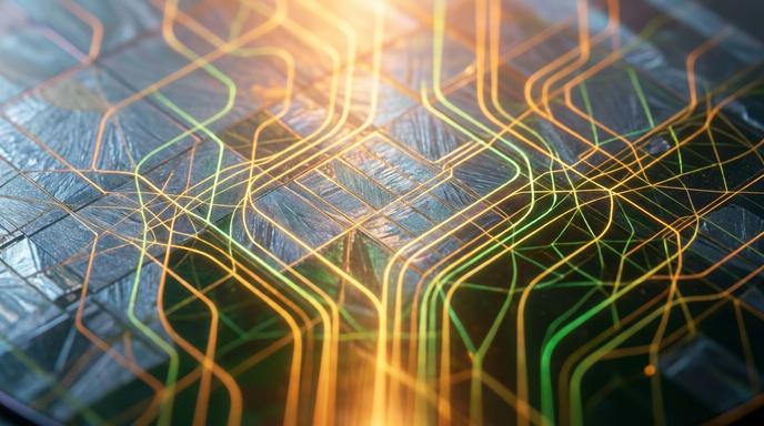 AI 算力熱潮驅動半導體升級與全球核能基礎設施示意圖