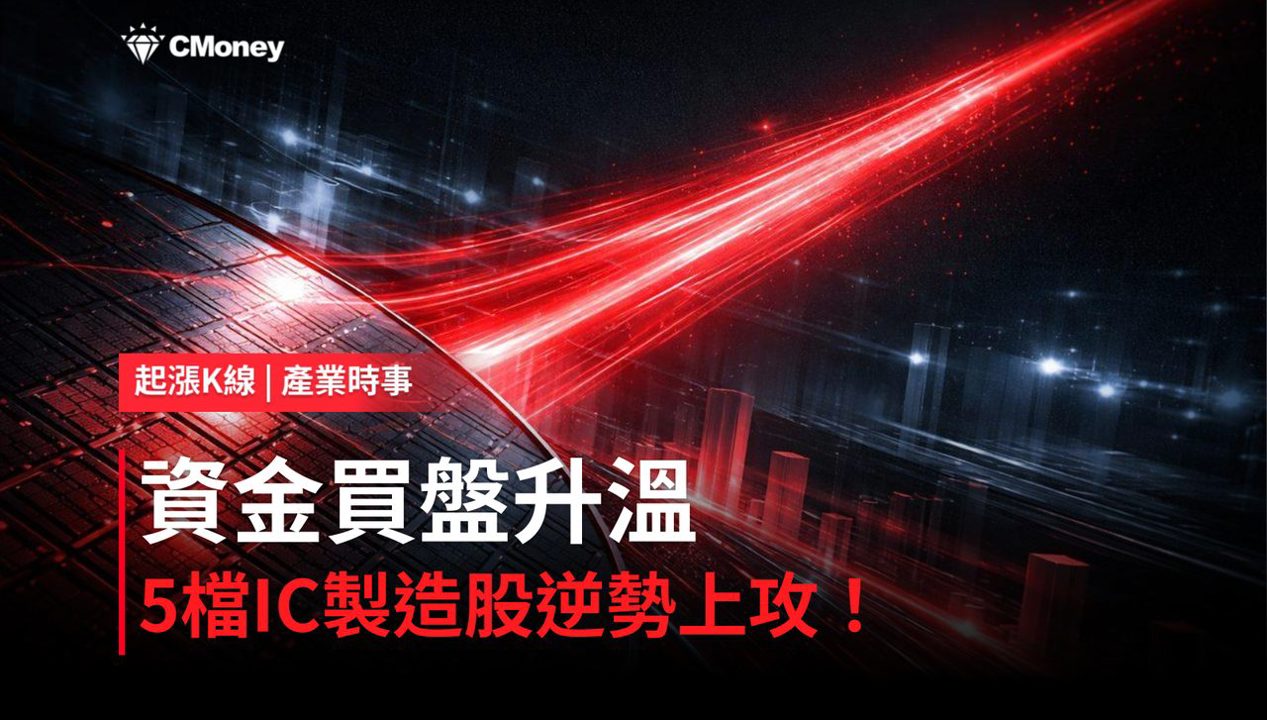 【盤後焦點】IC 製造資金轉強,「5檔概念股」逆勢上攻!