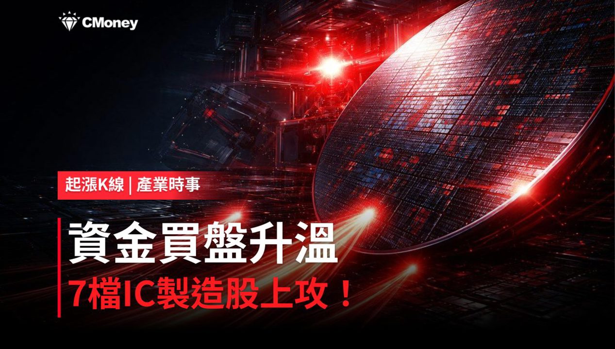 【盤後焦點】IC 製造資金轉強,「7檔概念股」強勢上攻!