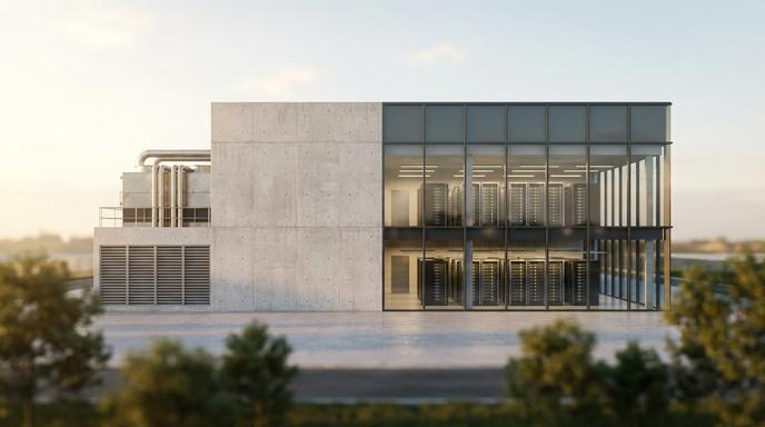 傳統石化產業轉型半導體材料與AI資料中心示意圖