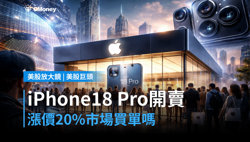 【美股巨頭】iPhone 18 Pro今天開賣，漲價20％市場買單嗎？