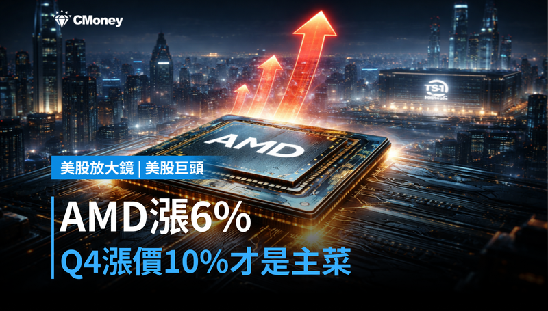 【美股巨頭】AMD漲6％只是開胃菜？Q4漲價10％才是主菜