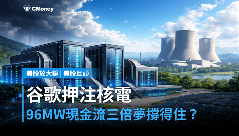 【美股巨頭】谷歌押注核電96MW，現金流三倍夢還撐得住？