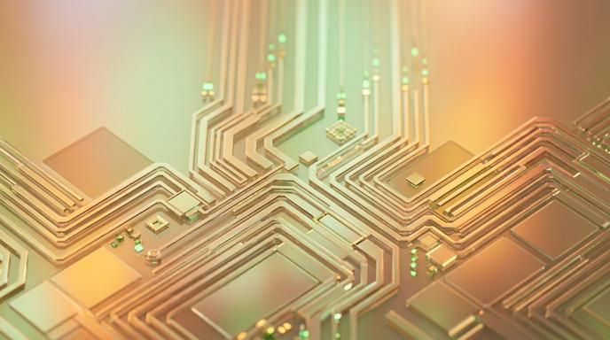 AI供應鏈硬體製造與資安防護概念示意圖