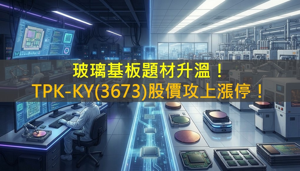 玻璃基板題材升溫！TPK-KY(3673)股價攻上漲停！