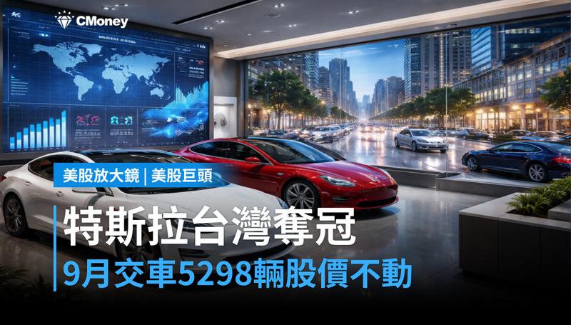 【美股巨頭】特斯拉台灣9月交車5298輛奪冠，但股價幾乎沒動？